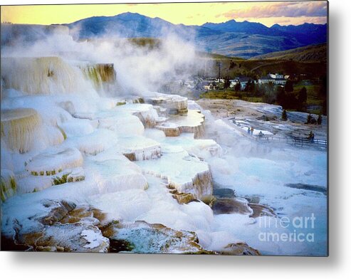  Metal Print featuring the photograph Mammoth Terraces #3 by Gordon James