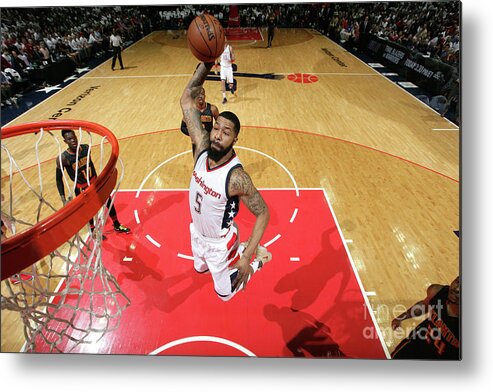 Playoffs Metal Print featuring the photograph Markieff Morris by Ned Dishman