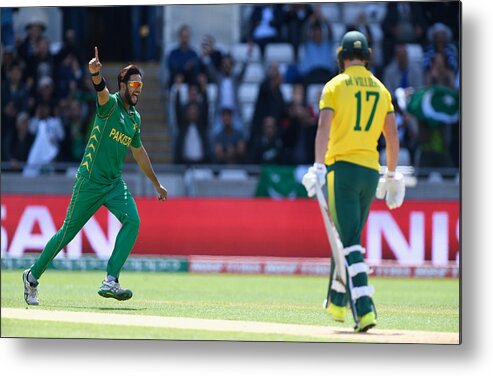 People Metal Print featuring the photograph Pakistan v South Africa - ICC Champions Trophy #3 by Stu Forster