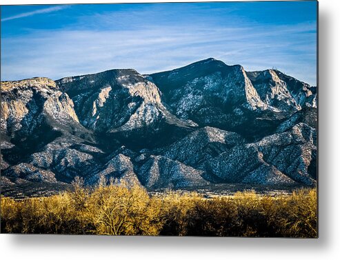 Scenics Metal Print featuring the photograph Sandia Mountains #3 by Ivanastar