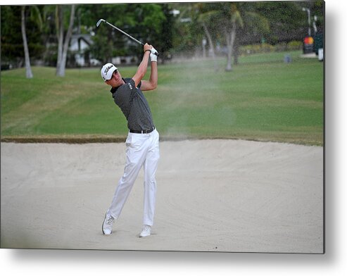 Sand Trap Metal Print featuring the photograph Sony Open in Hawaii - Final Round #3 by Chris Condon