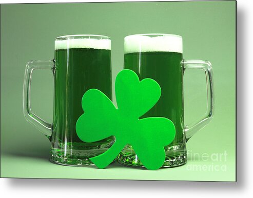 Saint Metal Print featuring the photograph St Patricks Day Still Life #3 by Milleflore Images