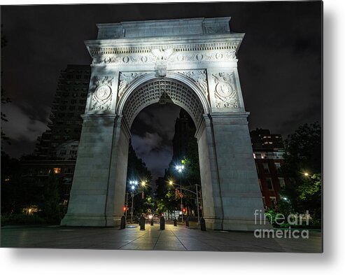 1892 Metal Print featuring the photograph Washington Square Arch The South Face by Stef Ko