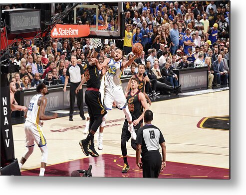 Stephen Curry Metal Print featuring the photograph Stephen Curry #36 by Andrew D. Bernstein