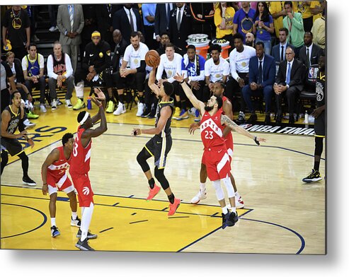Stephen Curry Metal Print featuring the photograph Stephen Curry #37 by Noah Graham