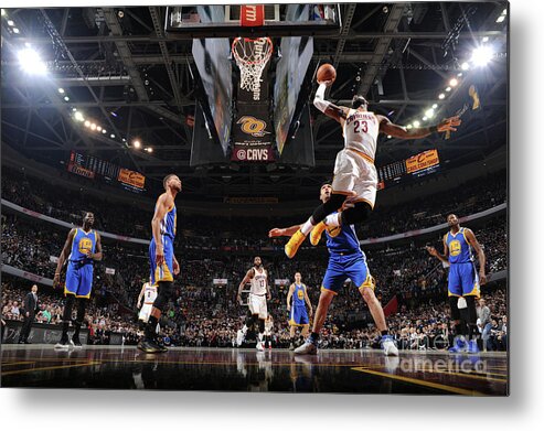 Lebron James Metal Print featuring the photograph Lebron James #39 by Andrew D. Bernstein