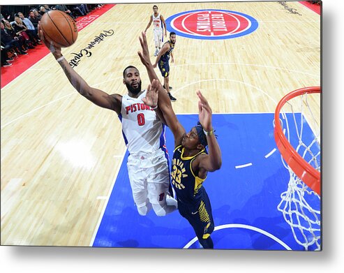Nba Pro Basketball Metal Print featuring the photograph Andre Drummond by Chris Schwegler
