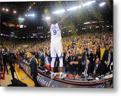 Playoffs Metal Print featuring the photograph Andre Iguodala by Noah Graham