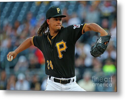 Three Quarter Length Metal Print featuring the photograph Chris Archer by Justin K. Aller
