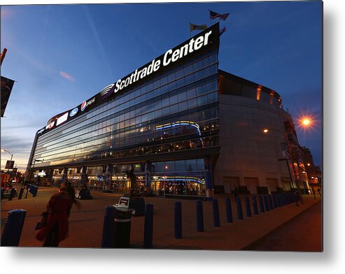 National Hockey League Metal Print featuring the photograph Colorado Avalanche v St. Louis Blues #4 by Dilip Vishwanat