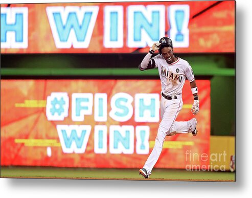 People Metal Print featuring the photograph Dee Gordon #4 by Mike Ehrmann