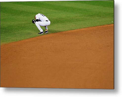 Ninth Inning Metal Print featuring the photograph Derek Jeter by Alex Trautwig
