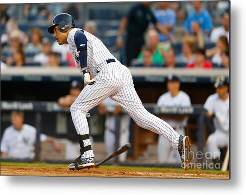 People Metal Print featuring the photograph Derek Jeter #4 by Mike Stobe