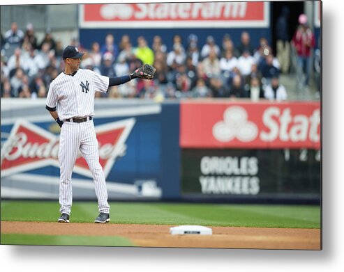 East Metal Print featuring the photograph Derek Jeter by Rob Tringali