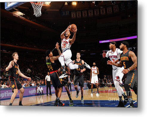 Nba Pro Basketball Metal Print featuring the photograph Derrick Rose by Jesse D. Garrabrant