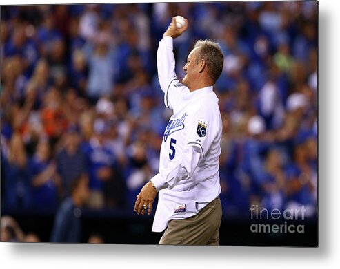 Game Two Metal Print featuring the photograph George Brett #4 by Elsa