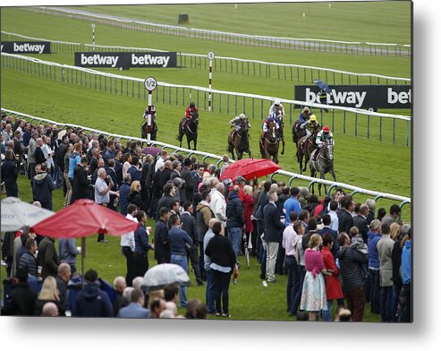 England Metal Print featuring the photograph Haydock Races #4 by Alan Crowhurst
