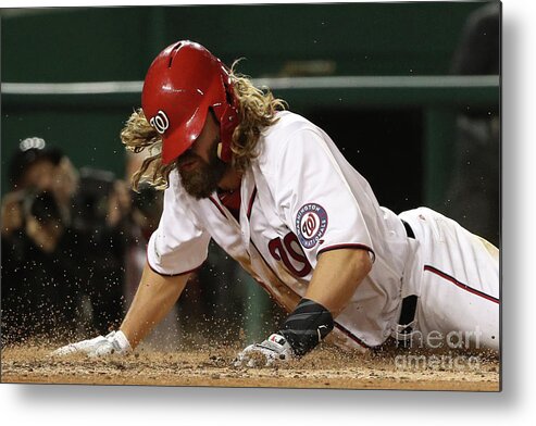 American League Baseball Metal Print featuring the photograph Jayson Werth by Patrick Smith