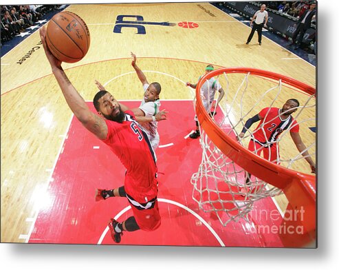 Nba Pro Basketball Metal Print featuring the photograph Markieff Morris by Ned Dishman
