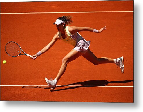 Tennis Metal Print featuring the photograph Mutua Madrid Open - Day Two #4 by Clive Brunskill