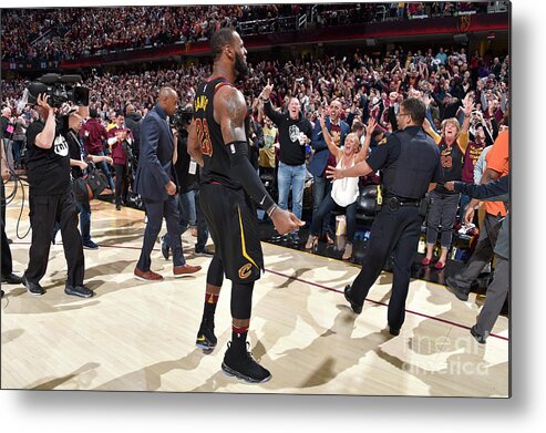 Playoffs Metal Print featuring the photograph Lebron James by David Liam Kyle