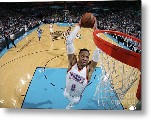 Nba Pro Basketball Metal Print featuring the photograph Russell Westbrook by Layne Murdoch