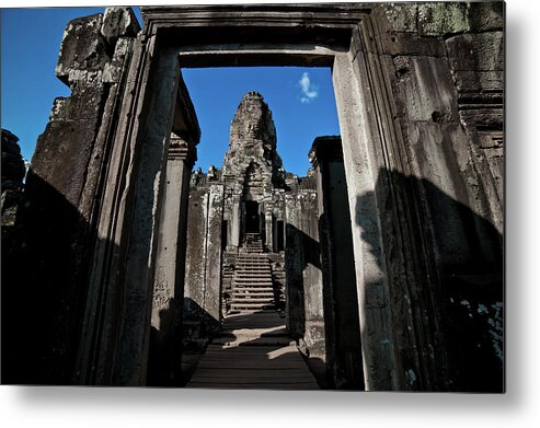 Angkor Metal Print featuring the photograph Bayon Temple. Angkor Wat. Cambodia #5 by Lie Yim