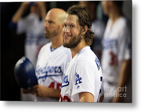 People Metal Print featuring the photograph Clayton Kershaw #5 by Sean M. Haffey