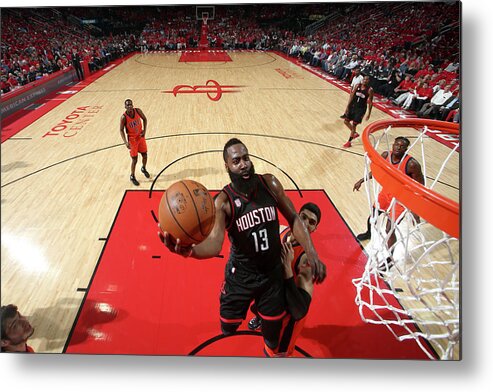 James Harden Metal Print featuring the photograph James Harden #5 by Nathaniel S. Butler