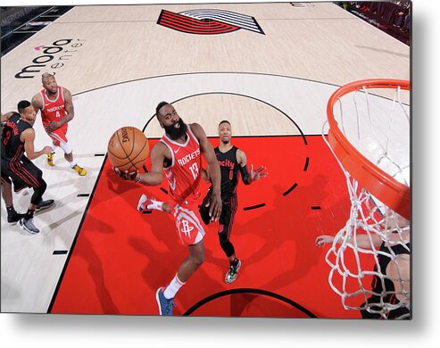Nba Pro Basketball Metal Print featuring the photograph James Harden by Sam Forencich