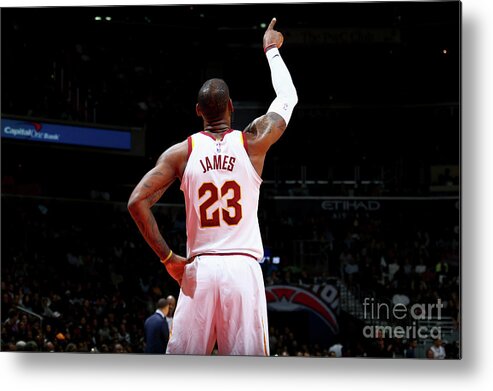 Nba Pro Basketball Metal Print featuring the photograph Lebron James by Ned Dishman