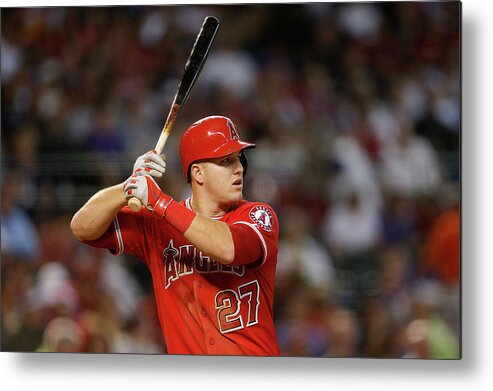 People Metal Print featuring the photograph Mike Trout #5 by Christian Petersen