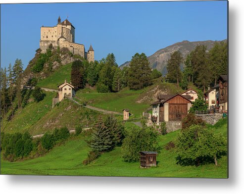 Tarasp Castle Metal Print featuring the photograph Tarasp Castle - Switzerland #5 by Joana Kruse