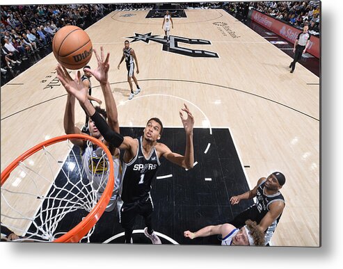 Nba Metal Print featuring the photograph Victor Wembanyama #5 by Michael Gonzales