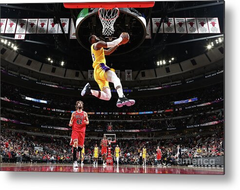 Nba Pro Basketball Metal Print featuring the photograph Lebron James by Nathaniel S. Butler