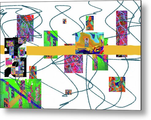 Walter Paul Bebirian: Volord Kingdom Art Collection Grand Gallery Metal Print featuring the digital art 6-24-2021b by Walter Paul Bebirian