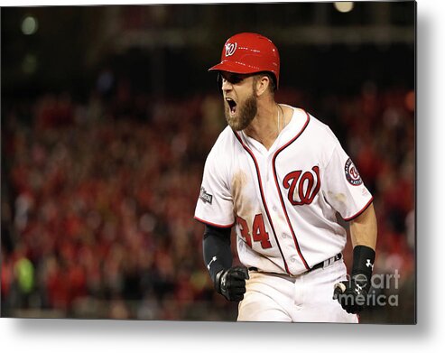 Three Quarter Length Metal Print featuring the photograph Bryce Harper by Patrick Smith