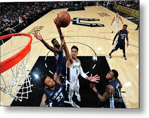 Dejounte Murray Metal Print featuring the photograph Dejounte Murray by Mark Sobhani