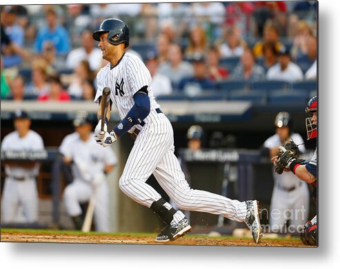 People Metal Print featuring the photograph Derek Jeter by Mike Stobe