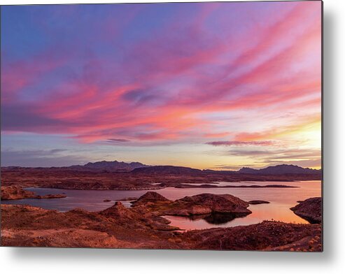 Lake Mead National Recreation Area Metal Print featuring the photograph Sunrise Glow #6 by James Marvin Phelps