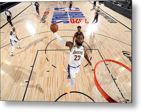 Lebron James Metal Print featuring the photograph Lebron James #63 by Andrew D. Bernstein
