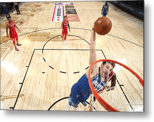 Luka Doncic Metal Print featuring the photograph 69th NBA All-Star Game by Nathaniel S. Butler