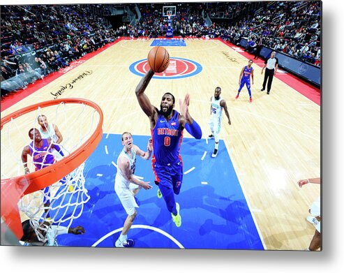 Andre Drummond Metal Print featuring the photograph Andre Drummond #7 by Chris Schwegler