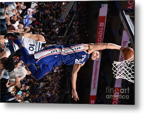 Ben Simmons Metal Print featuring the photograph Ben Simmons #7 by David Dow