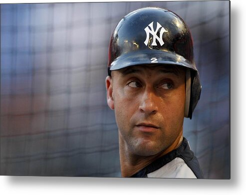 People Metal Print featuring the photograph Derek Jeter by Ronald C. Modra/sports Imagery