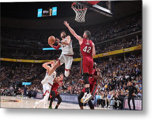 Playoffs Metal Print featuring the photograph Jamal Murray #7 by Nathaniel S. Butler