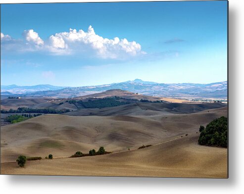 Beautiful Metal Print featuring the photograph landscape, Tuscany, Italy #7 by Eleni Kouri