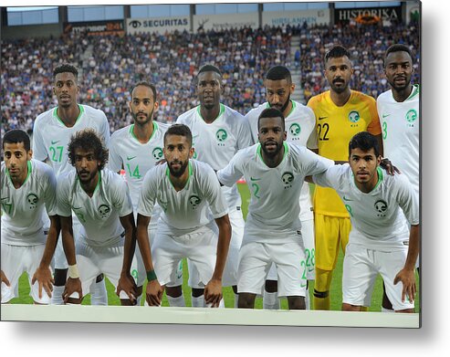 International Match Metal Print featuring the photograph Saudi Arabia v Italy - International Friendly #7 by Pier Marco Tacca