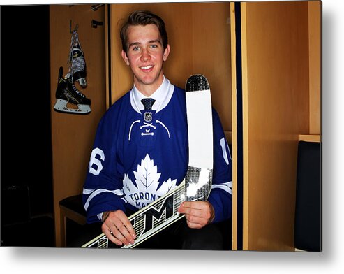 People Metal Print featuring the photograph 2016 NHL Draft - Portraits #74 by Jeffrey T. Barnes