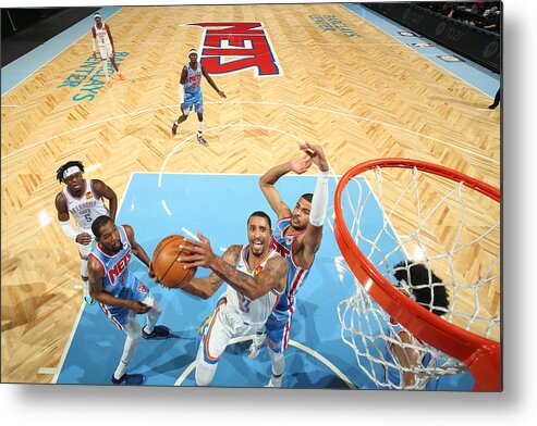 Nba Pro Basketball Metal Print featuring the photograph George Hill by Nathaniel S. Butler